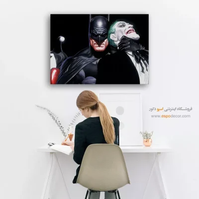 تابلو گرافیکی مدرن کمیک استریپ - جوکر و بتمن – تابلو کمیک استریپ - اسپو دکور