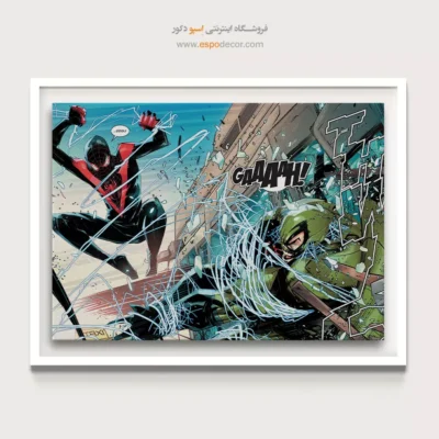 تابلو داستانی با تصاویر کمیک - مایلز مورالس – تابلو کمیک استریپ - اسپو دکور