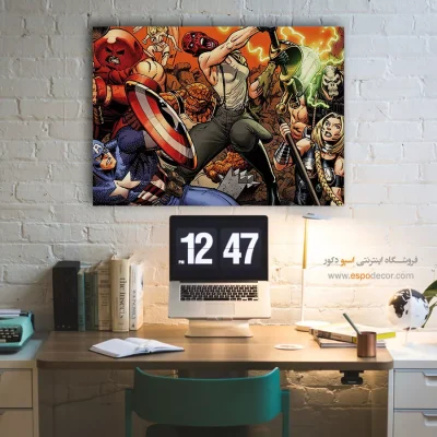 خرید تابلو هنری کمیک انتقام‌جویان - انتقام‌جویان – تابلو کمیک استریپ - اسپو دکور