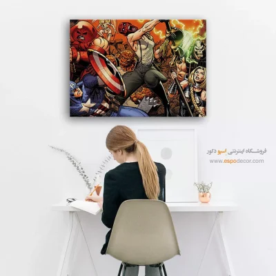 خرید تابلو هنری کمیک انتقام‌جویان - انتقام‌جویان – تابلو کمیک استریپ - اسپو دکور