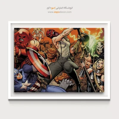 خرید تابلو هنری کمیک انتقام‌جویان - انتقام‌جویان – تابلو کمیک استریپ - اسپو دکور