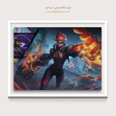 تابلو رنگی با طرح کمیک - لیگ افسانه‌ها – تابلو کمیک استریپ - اسپو دکور