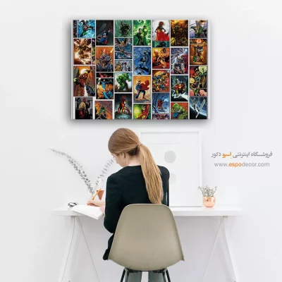 تابلو دیواری با تصاویر کمیک