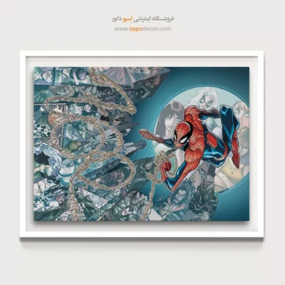 تابلو هنری با شخصیت‌های کمیک - مرد عنکبوتی شگفت‌انگیز – تابلو کمیک استریپ - اسپو دکور