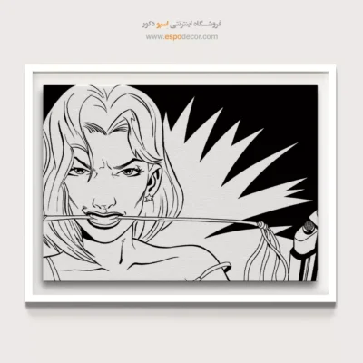 تابلو دیواری مناسب اتاق خواب دانشجویی - قهرمانان پرقدرت – تابلو کمیک استریپ - اسپو دکور