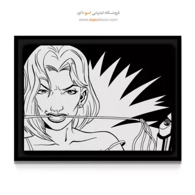 تابلو دیواری مناسب اتاق خواب دانشجویی - قهرمانان پرقدرت – تابلو کمیک استریپ - اسپو دکور