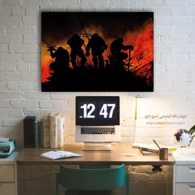 تابلو گرافیکی لاکپشت های نینجا