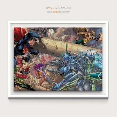 تابلو شخصیت کمیک استریپ - دی سی یونیورس – تابلو کمیک استریپ - اسپو دکور