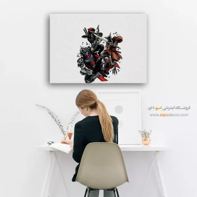 تابلو با طرحهای قهرمانی کمیک