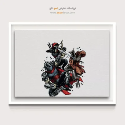 تابلو با طرح‌های قهرمانی کمیک - اسپلینتر – تابلو کمیک استریپ - اسپو دکور