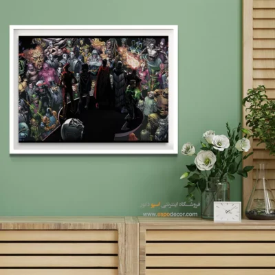 خرید تابلو فانتزی قهرمانی - عدالت – تابلو کمیک استریپ - اسپو دکور