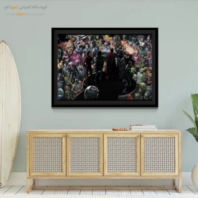 خرید تابلو فانتزی قهرمانی - عدالت – تابلو کمیک استریپ - اسپو دکور