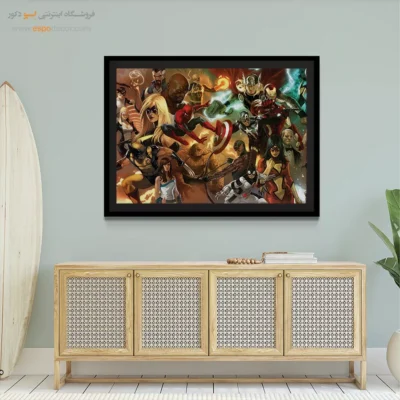 تابلو دیواری خاص و شیک برای اتاق نوجوان - رزم‌آوران – تابلو کمیک استریپ - اسپو دکور