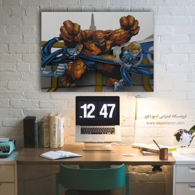 تابلو با کاراکترهای کمیک بوک