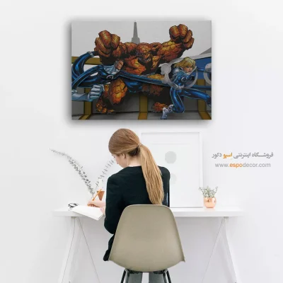 تابلو با کاراکترهای کمیک بوک