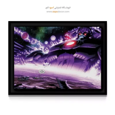 خرید تابلو با طرح‌های داستانی - گالاکتوس – تابلو کمیک استریپ - اسپو دکور