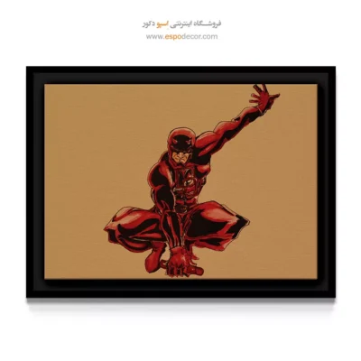 تابلو شخصیت‌های قهرمانی کمیک - دردویل – تابلو کمیک استریپ - اسپو دکور