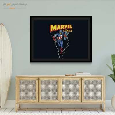 خرید تابلو هنری قهرمانی - کمیک‌های مارول – تابلو کمیک استریپ - اسپو دکور