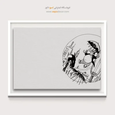 تابلو دیواری قهرمانان کمیک - پنگوئن – تابلو کمیک استریپ - اسپو دکور