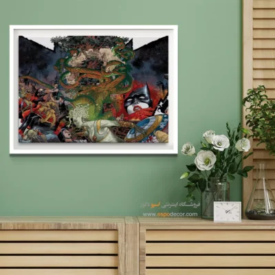 تابلو دیواری جذاب برای اتاق نوجوانان - مدوسا زن شگفت انگیز – تابلو کمیک استریپ - اسپو دکور