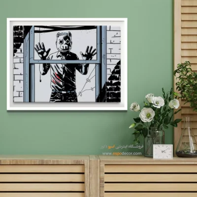 تابلو داستانی گرافیکی کمیک - ترس – تابلو کمیک استریپ - اسپو دکور