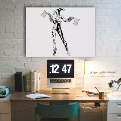 تابلو دیواری رنگی - کویین – تابلو کمیک استریپ - اسپو دکور