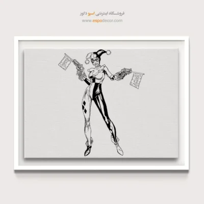 تابلو دیواری رنگی - کویین – تابلو کمیک استریپ - اسپو دکور