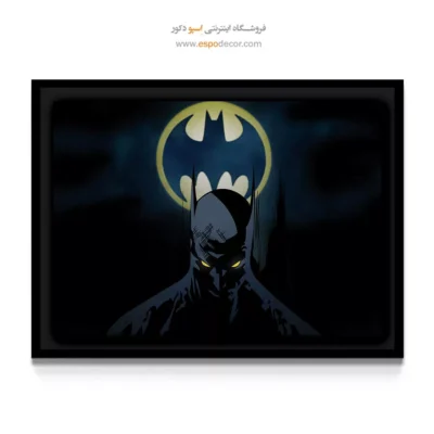 خرید تابلو مدرن داستانی - سیگنال خفاش – تابلو کمیک استریپ - اسپو دکور