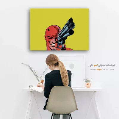 تابلو دیواری اسپرت برای خانه دانشجویی - مت مورداک – تابلو کمیک استریپ - اسپو دکور