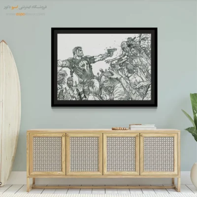 خرید تابلو دیواری قهرمانی - پونیشر – تابلو کمیک استریپ - اسپو دکور