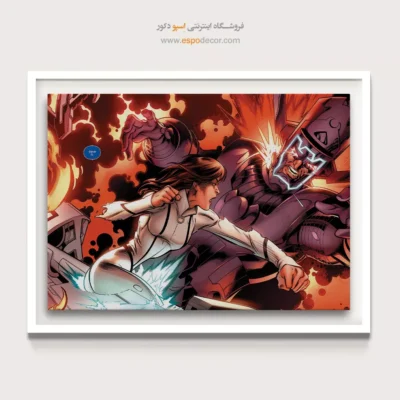 تابلو دیواری فانتزی برای جوانان - فاجعه – تابلو کمیک استریپ - اسپو دکور