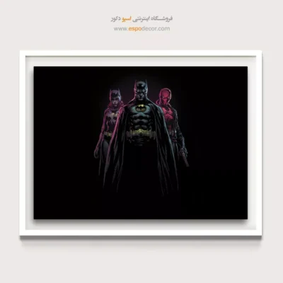 تابلو با طرح‌های داستانی رنگی - بتمن کمیک – تابلو کمیک استریپ - اسپو دکور