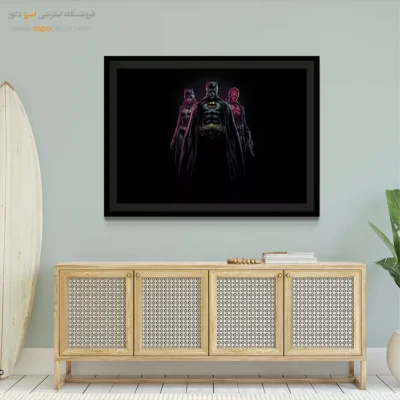 تابلو با طرح‌های داستانی رنگی - بتمن کمیک – تابلو کمیک استریپ - اسپو دکور