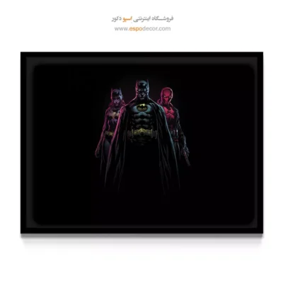 تابلو با طرح‌های داستانی رنگی - بتمن کمیک – تابلو کمیک استریپ - اسپو دکور