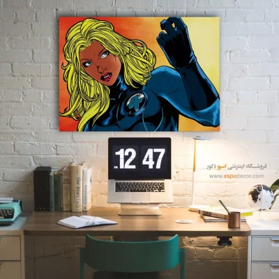 تابلو دیواری مدرن برای اتاق خواب نوجوان - سو استورم – تابلو کمیک استریپ - اسپو دکور