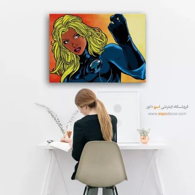 تابلو دیواری مدرن برای اتاق خواب نوجوان - سو استورم – تابلو کمیک استریپ - اسپو دکور