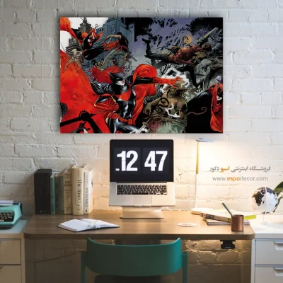 تابلو با تصاویر قهرمانان داستانی