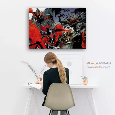 تابلو با تصاویر قهرمانان داستانی