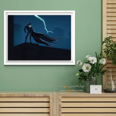 تابلو شخصیت‌های داستانی رنگی - افسانه‌ بتمن – تابلو کمیک استریپ - اسپو دکور