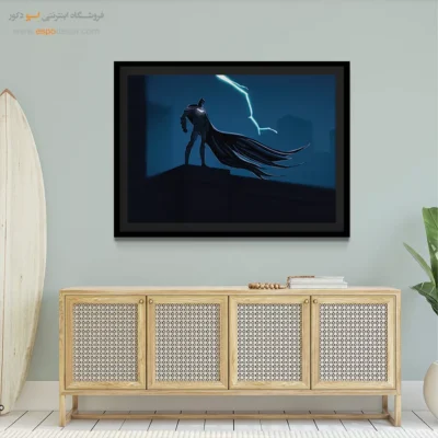 تابلو شخصیت‌های داستانی رنگی - افسانه‌ بتمن – تابلو کمیک استریپ - اسپو دکور