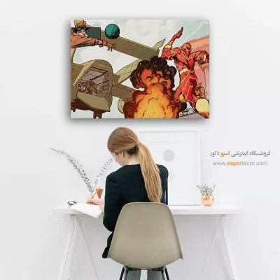 تابلو مدرن با کاراکترهای فانتزی