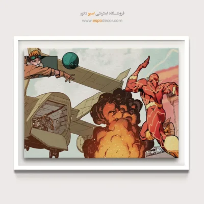 تابلو مدرن با کاراکترهای فانتزی - بری آلن – تابلو کمیک استریپ - اسپو دکور