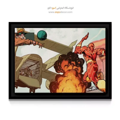 تابلو مدرن با کاراکترهای فانتزی - بری آلن – تابلو کمیک استریپ - اسپو دکور