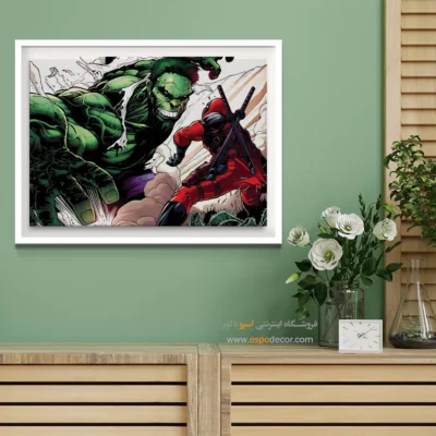 تابلو دیواری با تصاویر فانتزی - داستان‌های پرقدرت – تابلو کمیک استریپ - اسپو دکور