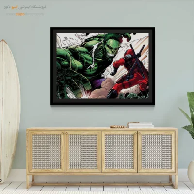 تابلو دیواری با تصاویر فانتزی - داستان‌های پرقدرت – تابلو کمیک استریپ - اسپو دکور