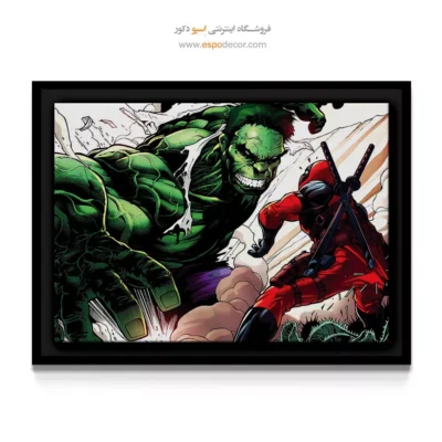 تابلو دیواری با تصاویر فانتزی - داستان‌های پرقدرت – تابلو کمیک استریپ - اسپو دکور