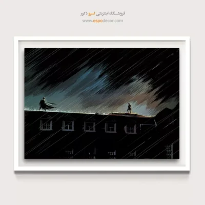 تابلو با تصاویر گرافیکی داستانی - قهرمان بی‌نهایت – تابلو کمیک استریپ - اسپو دکور