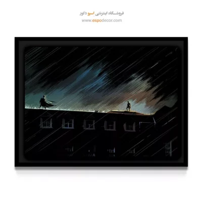 تابلو با تصاویر گرافیکی داستانی - قهرمان بی‌نهایت – تابلو کمیک استریپ - اسپو دکور