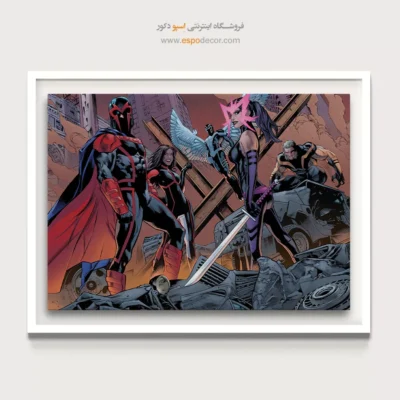 تابلو دیواری مدرن برای گیم روم - مگنتو – تابلو کمیک استریپ - اسپو دکور