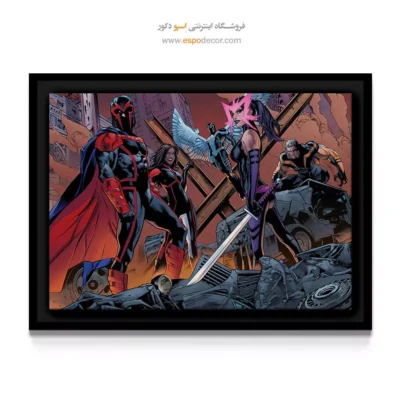 تابلو دیواری مدرن برای گیم روم - مگنتو – تابلو کمیک استریپ - اسپو دکور